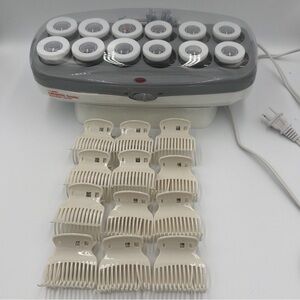 Conair Pro Porcelain Series Instant Heat Ceramic 12 Rollers W/Clips - WORKS